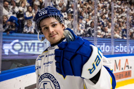 Leksands Marcus Karlberg jublar