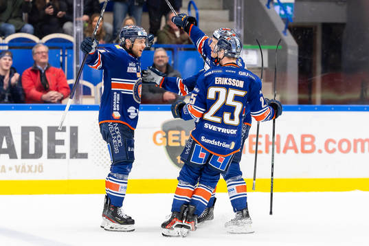 Växjös Eric Martinsson, Emil Sylvegård och Filip