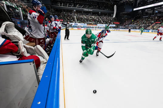 Rögles Linus Sjödin  och Oskarshamns Johannes Salmonsson