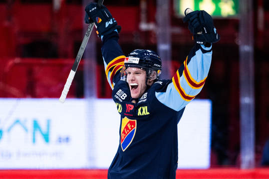 Djurgårdens Edvin Hammarlund jublar