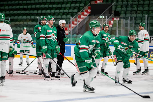 Dennis Everberg, Ludvig Claesson och tränare Roger Hansson