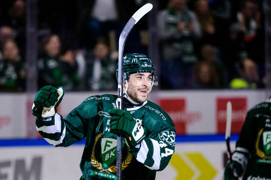 Färjestads Jonathan Andersson jublar