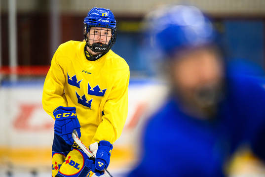 Anna Brenkle of Sweden at a practice session