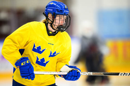Anna Brenkle of Sweden at a practice session