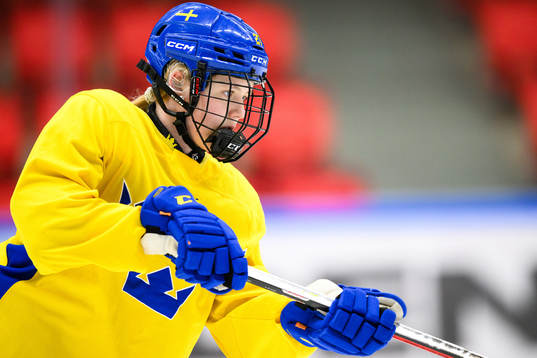 Anna Brenkle of Sweden at a practice session