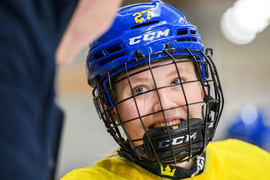 Anna Brenkle of Sweden at a practice session