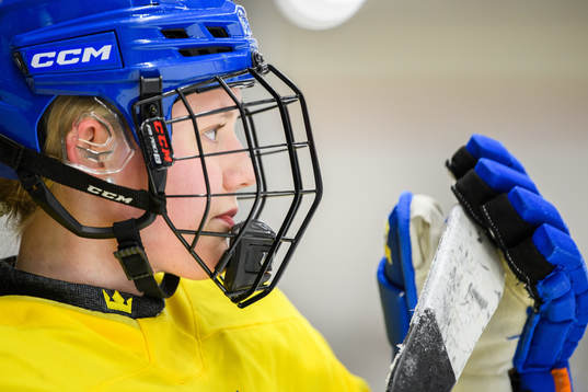 Anna Brenkle of Sweden at a practice session
