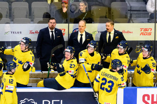 Head coach Magnus Hävelid of Sweden celebrates