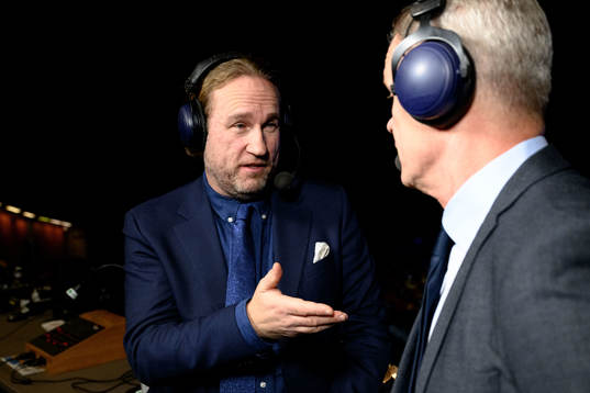 TV-commentators Chris Härenstam and Håkan Loob