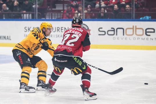 Skellefteås Anton Olsson och Malmö Redhawks Janne