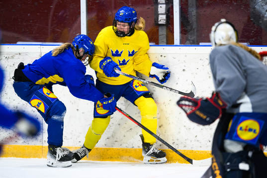 Anna Brenkle of Sweden at a practice session