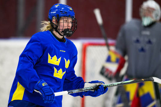 Hilda Svensson of Sweden at a practice session