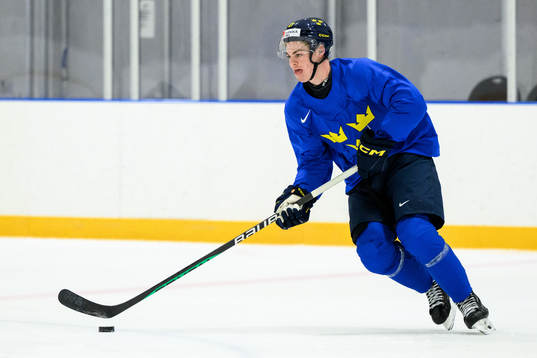 Oskar Pettersson of Sweden at a practice session