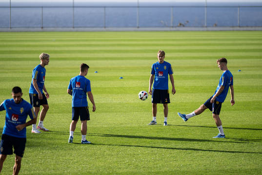 Lucas Bergvall, Samuel Dahl, Oskar Fallenius and Samuel