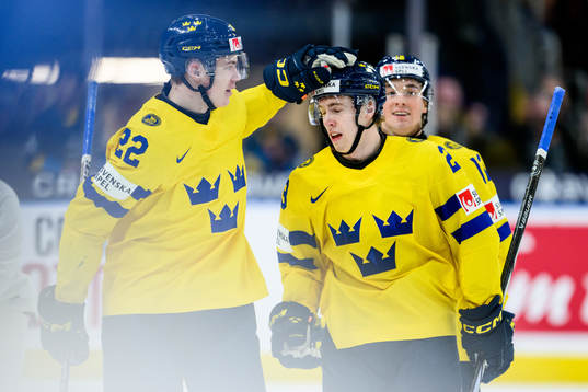 Jonathan Lekkerimäki and Anton Wahlberg of Sweden