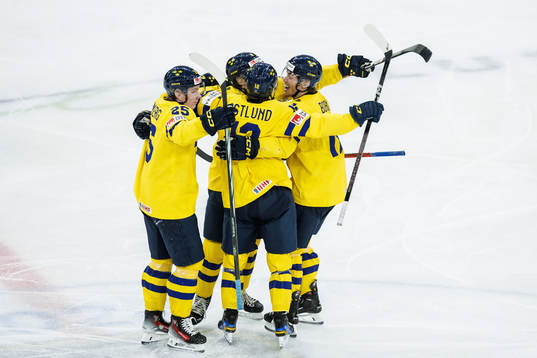 Axel Sandin-Pellikka of Sweden celebrates with Noah