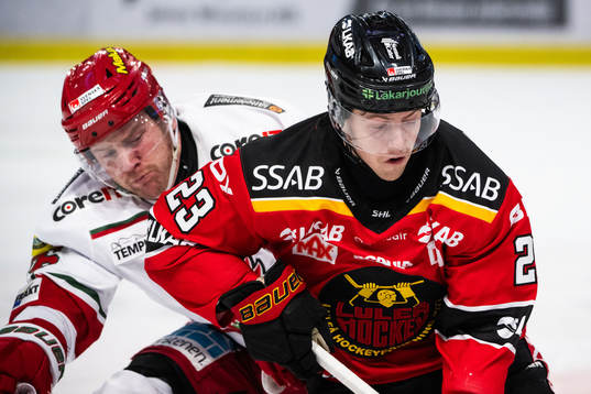 MoDos Sebastian Ohlsson och Luleås Jesper Sellgren