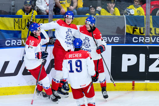 Jakub Stancl of Czech Republic celebrates the 2-2 goal