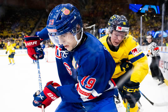 Cutter Gauthier of USA and Otto Stenberg of Sweden