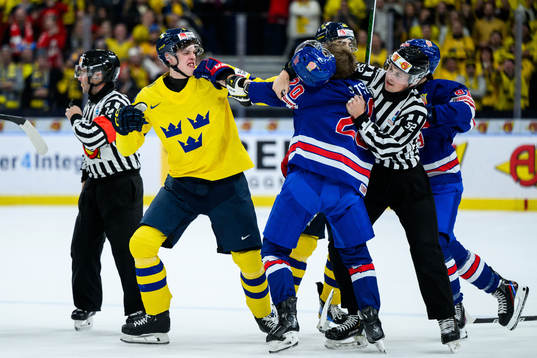 Anton Johansson of Sweden and Lane Hutson of USA