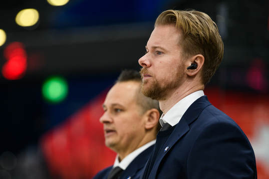 Head coach Andreas Karlsson and Goalkeeper coach Johan