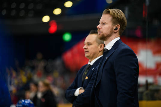 Head coach Andreas Karlsson and Goalkeeper coach Johan