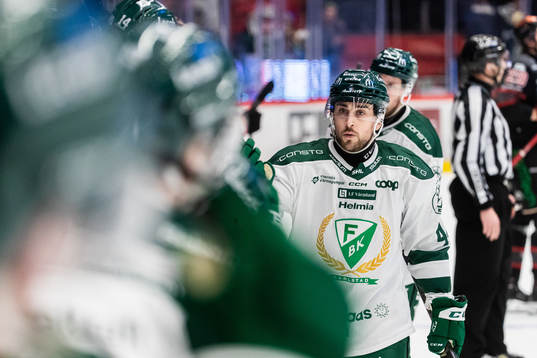 Färjestads Jonathan Andersson jublar 2-1