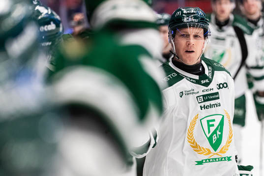 Färjestads Patrik Lundh jublar