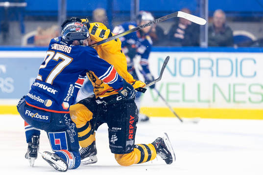 Irriterat mellan Växjös Martin Lundberg och Skellefteås