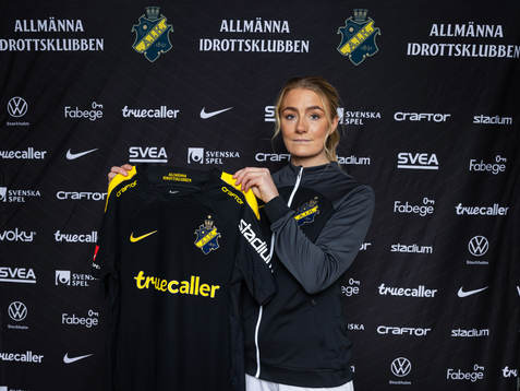 AIKs nyförvärv  Ellen Schampi poserar för porträtt den 6 januari 2024 i Stockholm. 