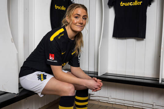 AIKs nyförvärv  Ellen Schampi poserar för porträtt den 6 januari 2024 i Stockholm. 