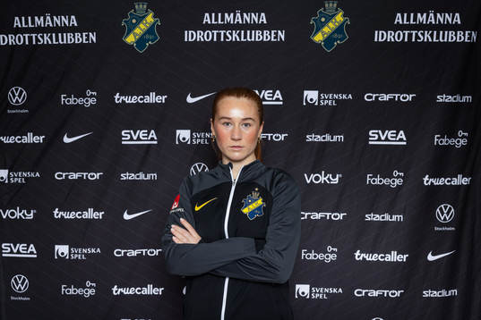AIKs nyförvärv Ella Reidy poserar för porträtt den 6 januari 2024 i Stockholm. 