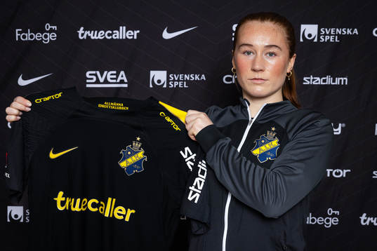 AIKs nyförvärv Ella Reidy poserar för porträtt den 6 januari 2024 i Stockholm. 
