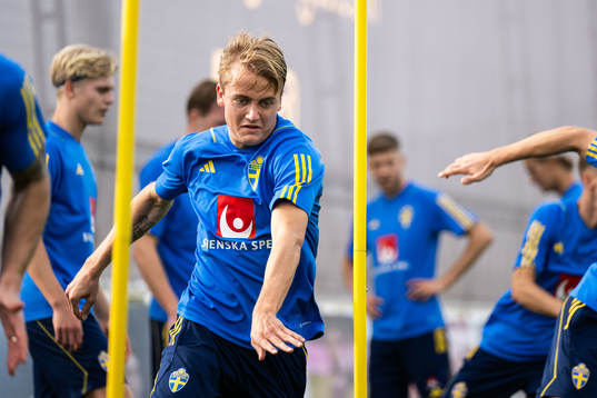 Oskar Fallenius of the Swedish men's football national team