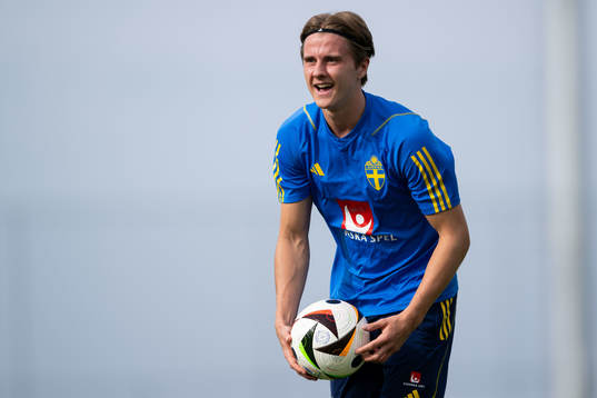Erik Ahlstrand of the Swedish men's football national team