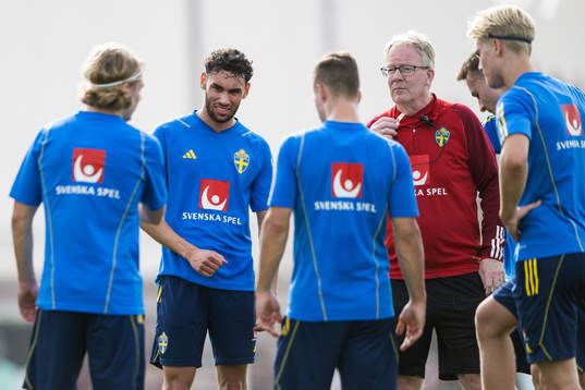 Joakim Persson and scout Lasse Jacobsson of the Swedish