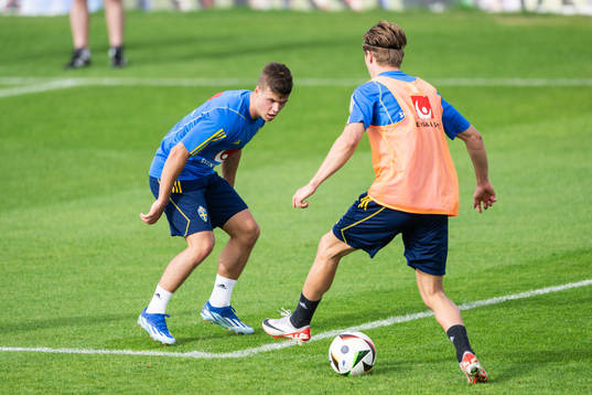 Samuel Dahl and Erik Ahlstrand of the Swedish men's