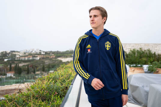 Erik Ahlstrand of the Swedish men's football national team