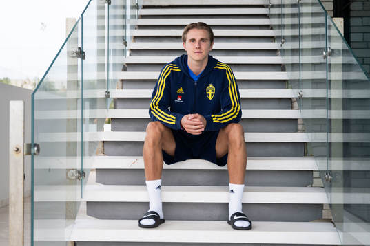 Erik Ahlstrand of the Swedish men's football national team