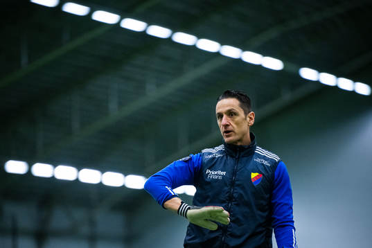 Djurgårdens målvaktstränare Nikos Gkoulios