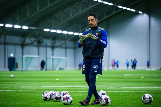 Djurgårdens målvaktstränare Nikos Gkoulios