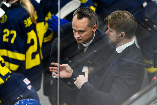 Head coach Andreas Karlsson and Goalkeeper coach Johan