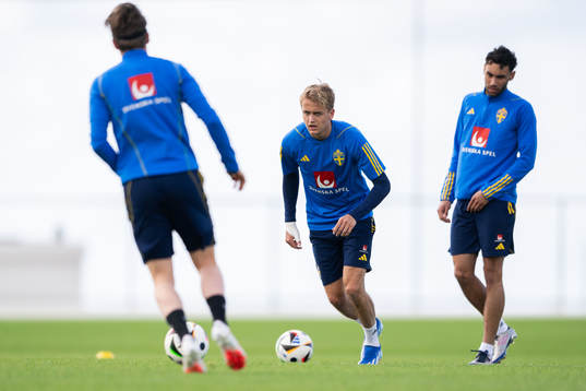 Oskar Fallenius of the Swedish men's football national team