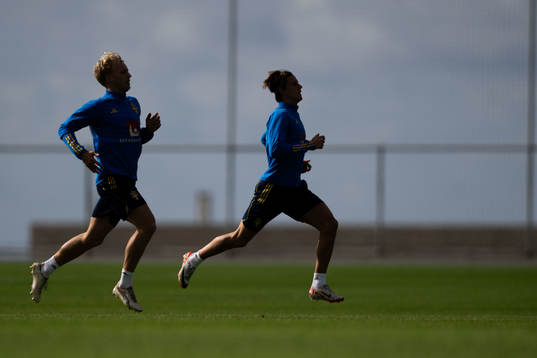 Victor Larsson and Erik Ahlstrand of the Swedish men's