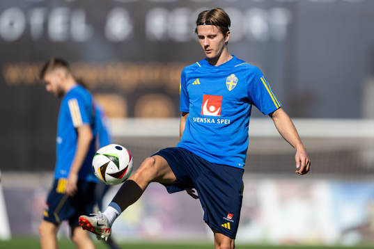 Erik Ahlstrand of the Swedish men's football national team