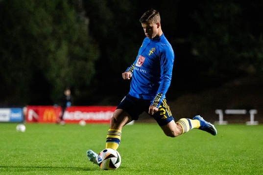 Samuel Dahl of Sweden ahead of the the international friendly football match between Sweden and Estonia on January 12, 2024 in Paphos. 