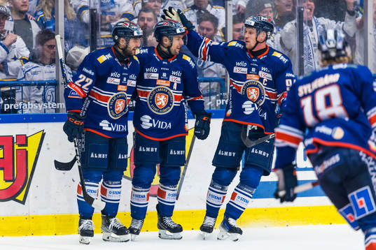 Växjös Tobias Rieder, Robert Rosén och Joel Persson