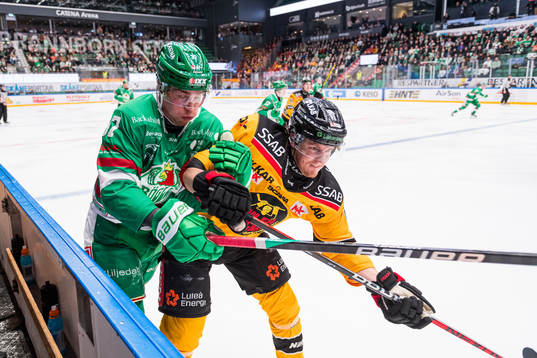Rögles Albin Sundsvik och Luleås Marcus Hardegård