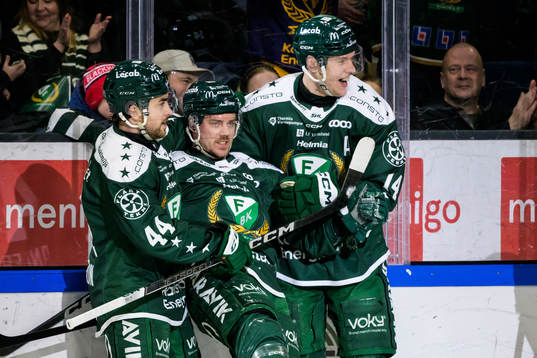 Färjestads Jonathan Andersson, Joel Kellman, Victor