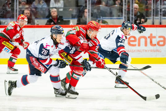 Linköpings Arvid Westlin och MoDos Adam Pettersson